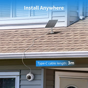 Loofae Solar Panel for Outdoor Spotlight Cam