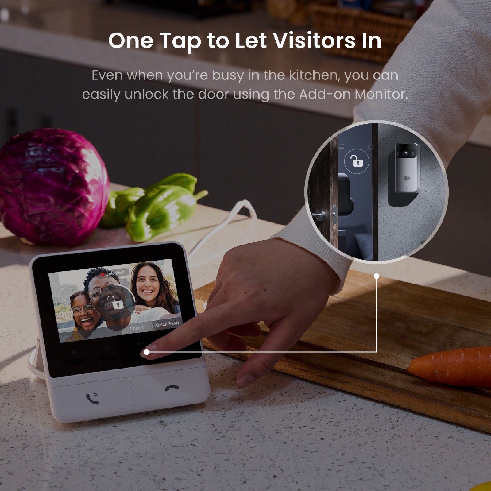 Loofae Smart Video Doorbell Add-on Monitor